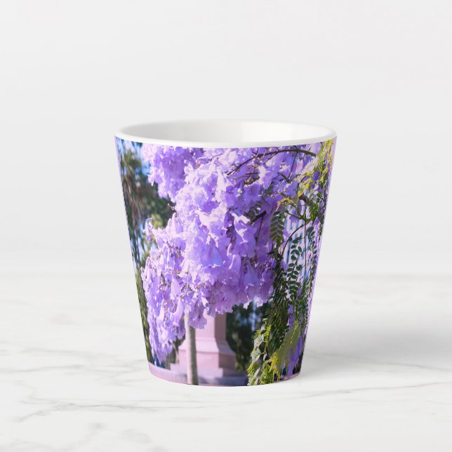 Tasse Latte Petite cloche mauve (Devant)