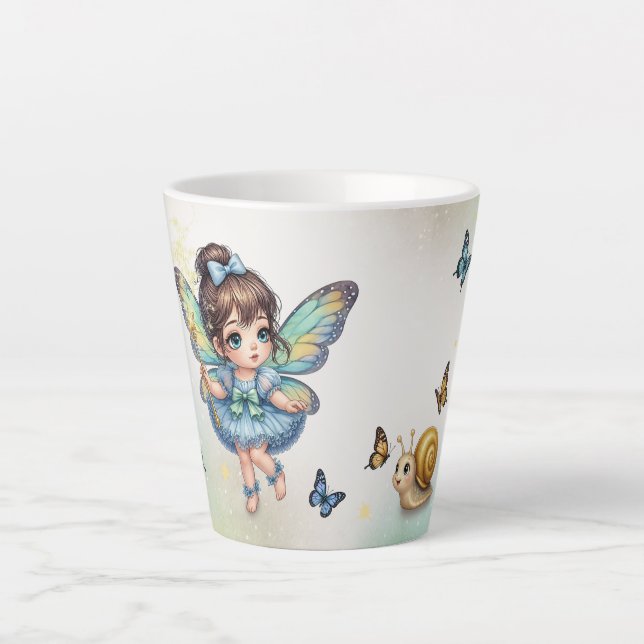 Tasse Latte Petite fée adorable (Devant)