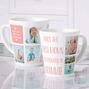 Tasse Latte Petits-enfants Grammie Photo et nom