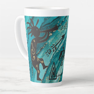 Tasse Latte Petroglyphes American Indian Kokopelli