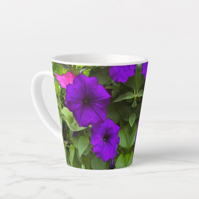 Tasse Latte - Pétunia Pourpre (Angle gauche)