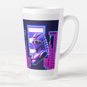 Tasse Latte Pharaon Synthwave