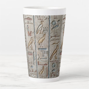 Tasse Latte Pharaons de l'Égypte antique Texte de gravure en h