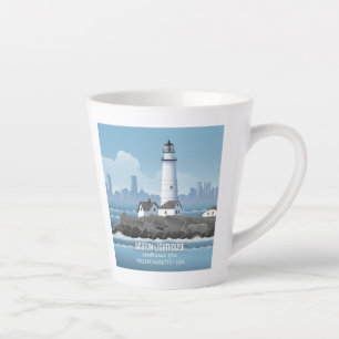 Tasse Latte Phare de Boston