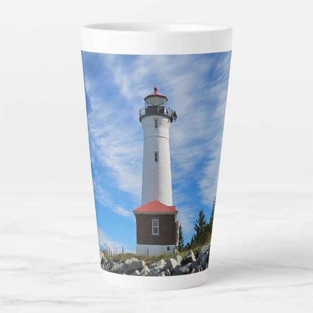 Tasse Latte Phare de Crisp Point (Devant)
