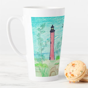 Tasse Latte Phare rouge