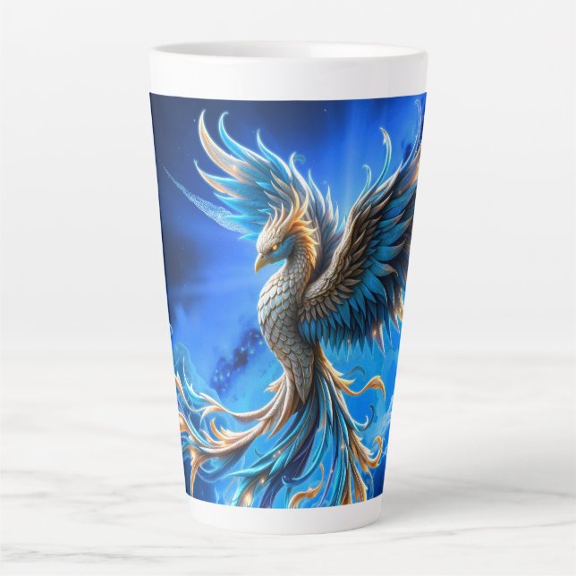 Tasse Latte Phénix de l'Aube Saphir (Devant)