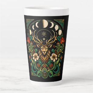 Tasse Latte Phénomène Mystic Pagan et phase Lune