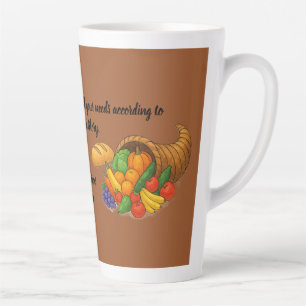 Tasse Latte Philippiens 4:19