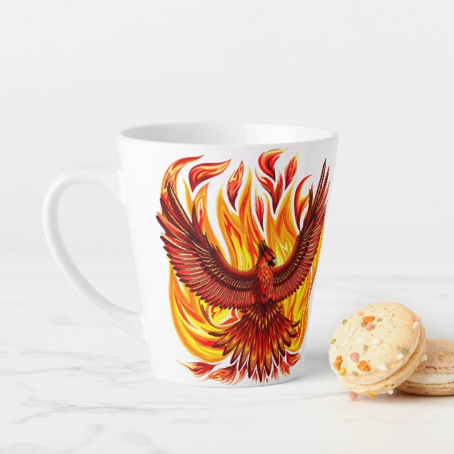 Tasse Latte Phoenix mythologique immortelle Créature (En situation)