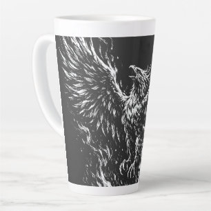 Tasse Latte Phoenix renaissant des flammes par BurnsInHell