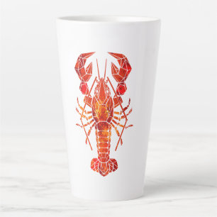 Tasse Latte Phomard polygonal rouge