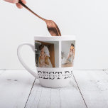 Tasse Latte Photo Collage moderne & Gris Meilleur Papa Jamais<br><div class="desc">Modern Collage Photo & Grey Best Dad Ever Gift est une idée cadeau réfléchie et unique pour tout papa qui aime la photographie et apprécie les cadeaux personnalisés. Dans l'ensemble, ce cadeau est une façon parfaite de célébrer la Fête des pères, les anniversaires ou toute autre occasion spéciale pour votre...</div>
