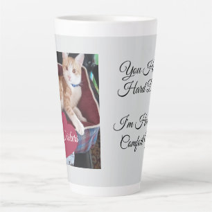 Tasse Latte Photo de chat, Citations, Cœur, Nom