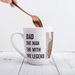 Tasse Latte Photo de collection moderne et cadeau de Fête des<br><div class="desc">Photo Collage Moderne & Meilleur Cadeau Fête des pères</div>