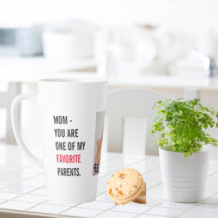 Tasse Latte Photo de collection moderne & Joyeux cadeau de la