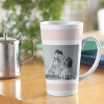 Tasse Latte Photo Famille Moderne Mint Simple Lovely Cadeau<br><div class="desc">Photo Famille Moderne Pastel Rose Simple Cadeau</div>