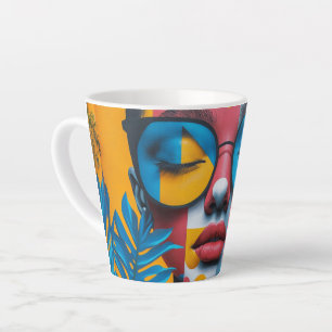 Tasse Latte Photo personnalisé Moderne Élégant Créer le vôtre