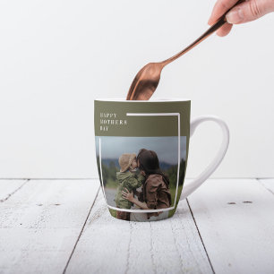 Tasse Latte Photo personnalisée Fête des mères Cadeau