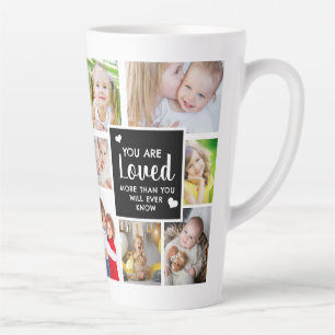 Tasse Latte Photo Personnalisée Vous Êtes Aimé