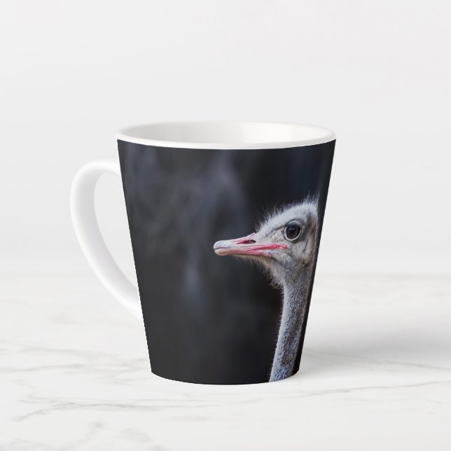 Tasse Latte Photographie d'autruche (Angle gauche)