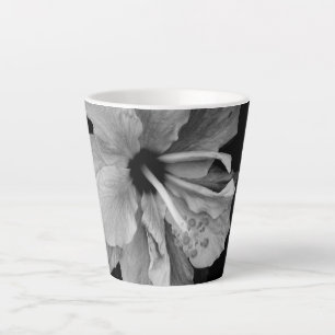 Tasse Latte Photographie de fleur d'Hibiscus