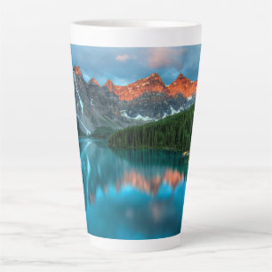Tasse Latte Photographie de paysage de montagne et de lac pitt