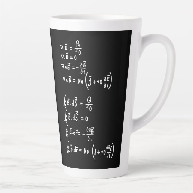Tasse Latte Physique Math Formule Étudiants Enseignant Invitat (Droite)