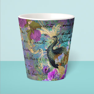 Tasse Latte Pic et Fleurs