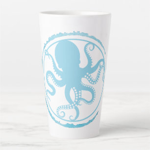 Tasse Latte Pieuvre Bleue Côtière 2