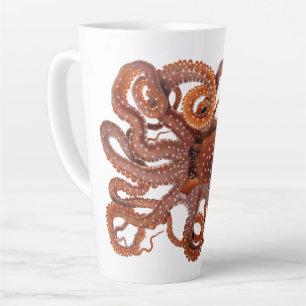 Tasse Latte Pieuvre Macropus, Animaux Aquatiques Marins Vintag
