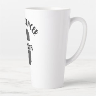 Tasse Latte Pink Ribbon Cancer du sein Survivant