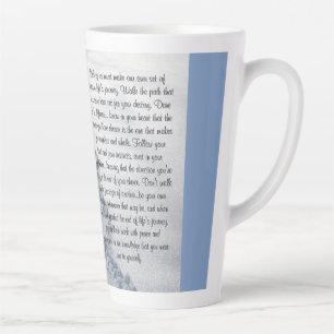 Tasse Latte Pistes fraîches Version Inspirationnelle
