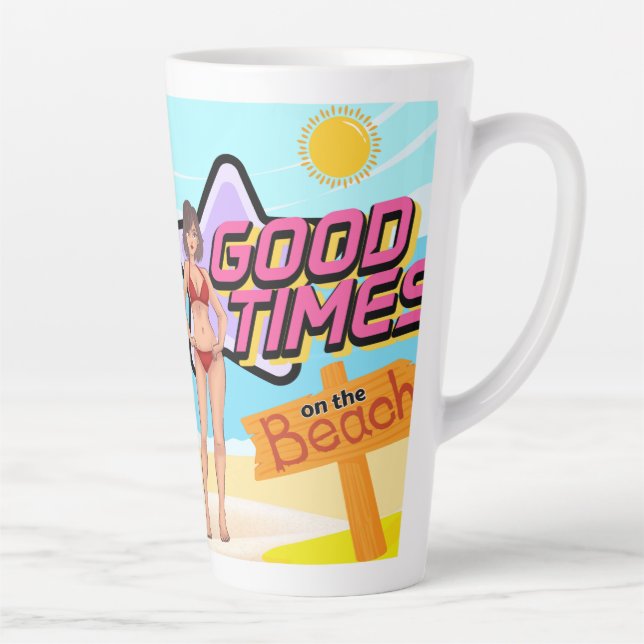Tasse Latte plage (Droite)