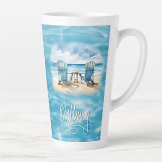 Tasse Latte Plage d'Oostburg (journal assorti disponible)