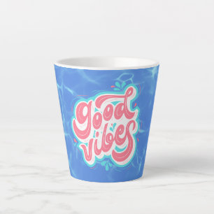 Tasse Latte Plage/piscine Good Vibes