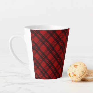 Tasse Latte Plaid Élégant Moderne