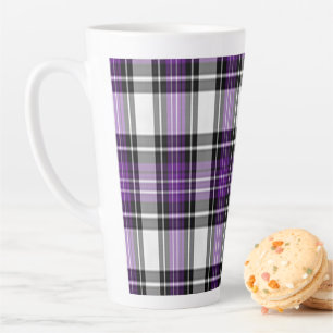 Tasse Latte Plaid Violet Et Noir