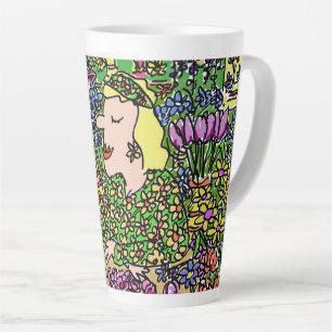 Tasse Latte Plaisir fleuriste ou vendeur de fleurs