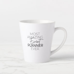 Tasse Latte Planificateur d'événements