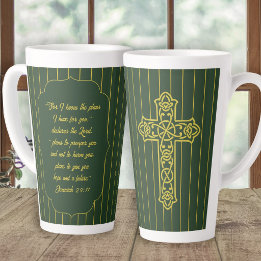 Tasse Latte Plans de cadeaux de pasteur que j'ai pour vous Écr