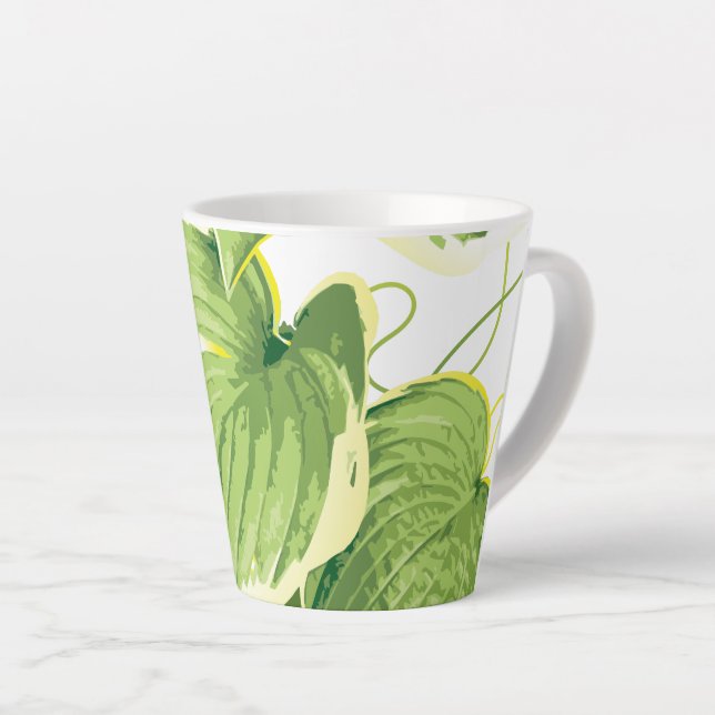 Tasse Latte Plante de ficus 2 (Angle droit)