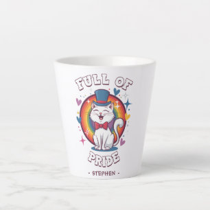 Tasse Latte Plein de fierté Fierté de chat LGBTQ