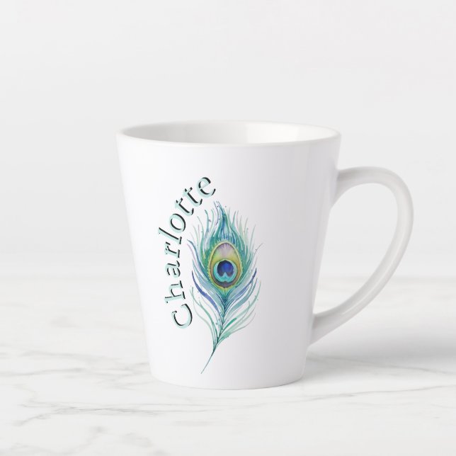 Tasse Latte Plume (Droite)