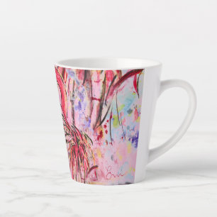 Tasse Latte Plumes au rose