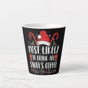 Tasse Latte Plus susceptible de boire tout le café du Père Noë