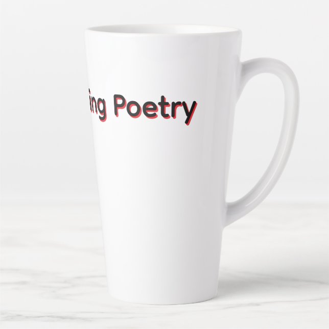 Tasse Latte Poésie du bon matin (Droite)
