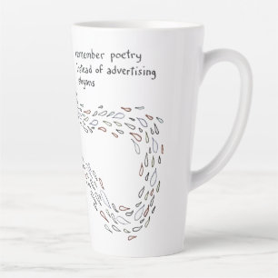 Tasse Latte Poésie poisson chat
