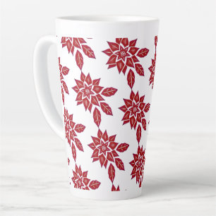 Tasse Latte Poinsététie (rouge)