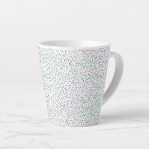 Tasse Latte Points colorés à arc-en-ciel